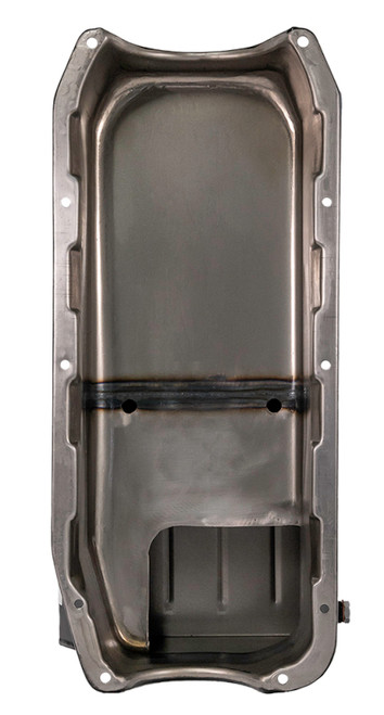 Moroso Pre-85 Chevrolet Small Block (w/Driver Side Dipstick) Wet Sump 7qt 8.25in Steel Oil Pan - Blk - 20195