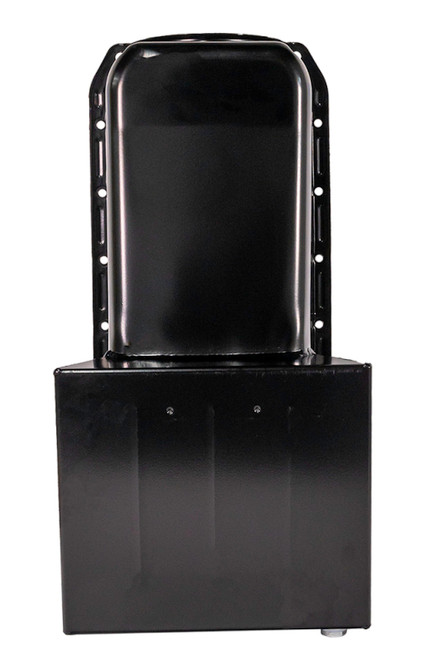 Moroso 86-Up Chevrolet SBC (w/1 Piece Rear Main Seal) Wet Sump 7qt 8.25in Steel Oil Pan - Black - 20206