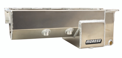 Moroso Donovan 700/DRC2 Big Block (w/Double Power Kick Outs) Wet Sump 6-7qt 8in Aluminum Oil Pan - 20372