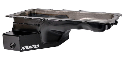 Moroso Ford 4.6/5.4L (w/Rear Sump) Road Race Baffled Wet Sump 8qt 6.5in Steel Oil Pan - 20548