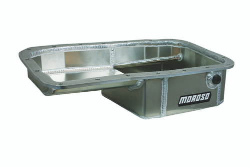 Moroso Acura/Honda 1.6L B16A3 Kicked Out Drag Race Baffled 5qt 5-5/8in Aluminum Oil Pan - 20901