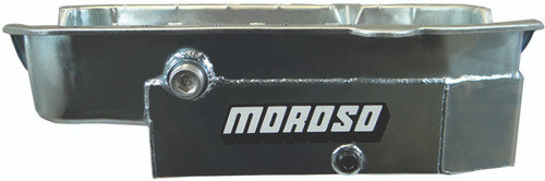 Moroso 80-85 Chevrolet Small Block (w/1in Inspection Bung) Wet Sump 8qt 6.5in Steel Oil Pan - 21326