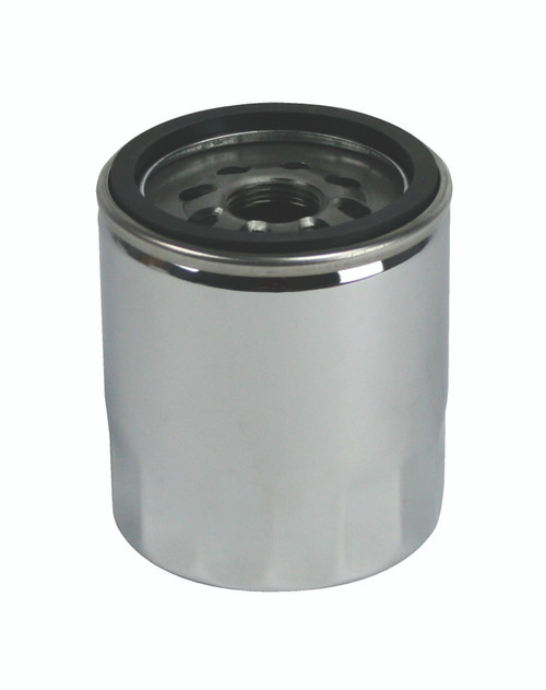 Moroso 97-06 Early GM LS 13/16in Thread 3-1/2in Tall Oil Filter - Chrome - 22305