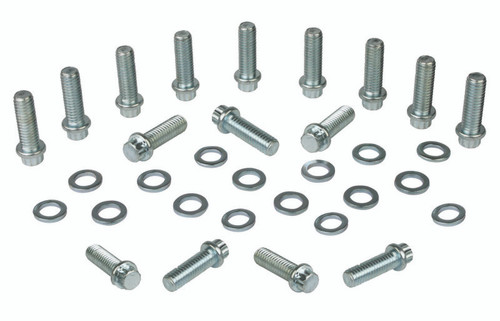 Moroso Chevrolet Big Block Intake Manifold Bolt Kit - 3/8in-16 x 1.25in - Set of 12 - 38410