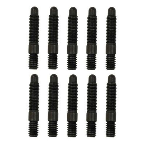 Moroso Bullet Nose Black OX Studs - 1/4-20 X 1/4-28 X 1.5 Long (10 Pack) - 38830
