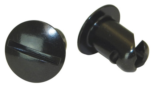 Moroso Quick Fastener - Oval Head - 7/16in x .500in - Steel - Black - 10 Pack - 71354
