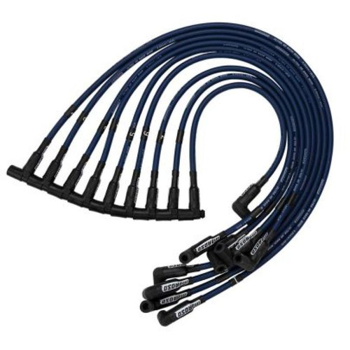 Moroso Chevrolet Small Block (Sprint Car) Ignition Wire Set - Ultra 40 - Unsleeved - HEI - Blue - 73677