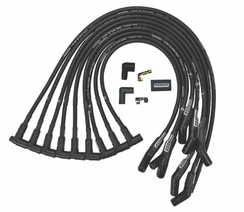 Moroso Chevrolet Small Block Ignition Wire Set - Ultra 40 - Unsleeved - HEI - 135 Degree - Black - 73725