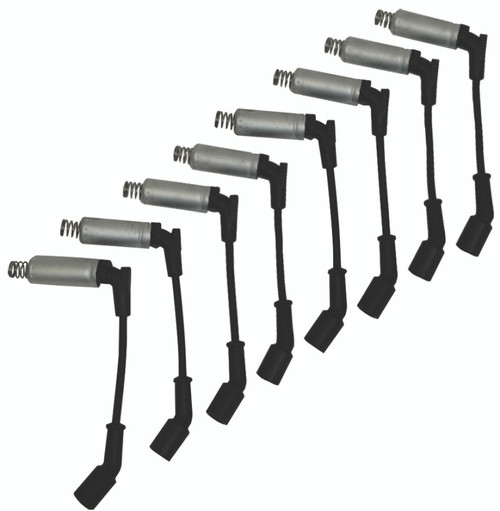 Moroso GM LS Ignition Wire Set - Ultra 40 - Unsleeved - Coil-On - Alum Shielded - 9.75in Wire - Blk - 73730