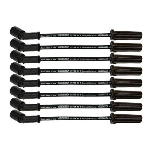 Moroso GM LS/LT 8.5mm Ultra 40 11in Long Wire Set w/o Alum Heatshield - Black - 73747