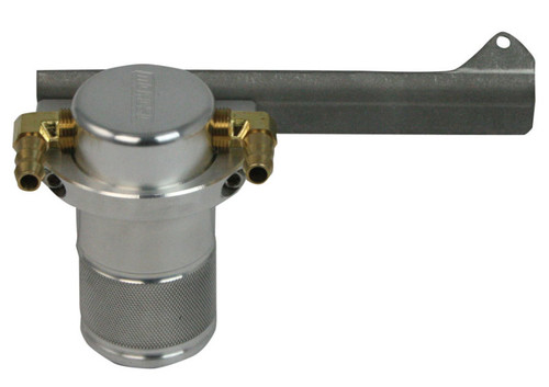 Moroso 13-18 Ford Focus ST Air/Oil Separator Catch Can - Small Body - Billet Aluminum - 85664