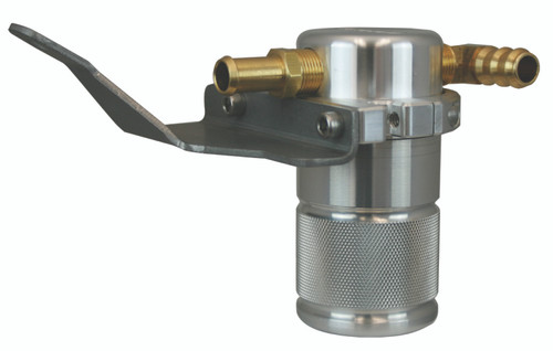 Moroso 07-11 Jeep 3.8L JK Air/Oil Separator Catch Can - Small Body - Billet Aluminum - 85668