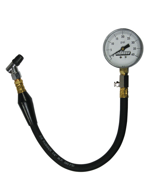 Moroso Tire Pressure Gauge 0-40psi - 2-5/8in Display - 2 Percent Accuracy - 89555