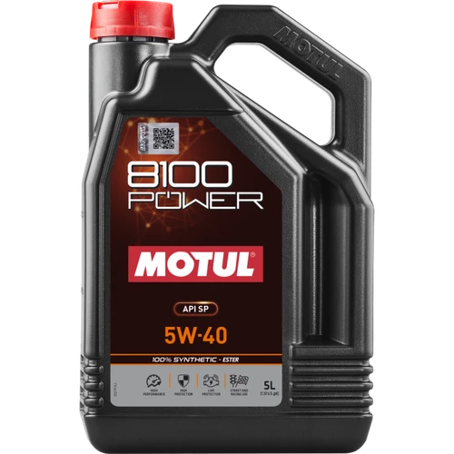 Motul 5L 8100 Power 5W40 Full Synthetic Engine Oil - 111809 Photo - Primary