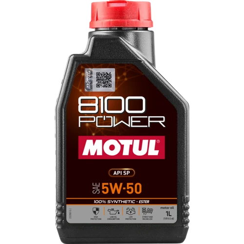 Motul 1L Synthetic Engine Oil 8100 Power 5W50 - 111811 Photo - Primary