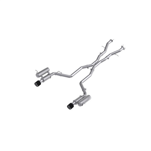 MBRP 2011+ Dodge Durango T304SS 3.0in Cat-Back Dual Rear Exit Exhaust w/ Carbon Fiber Tips - S51073CF