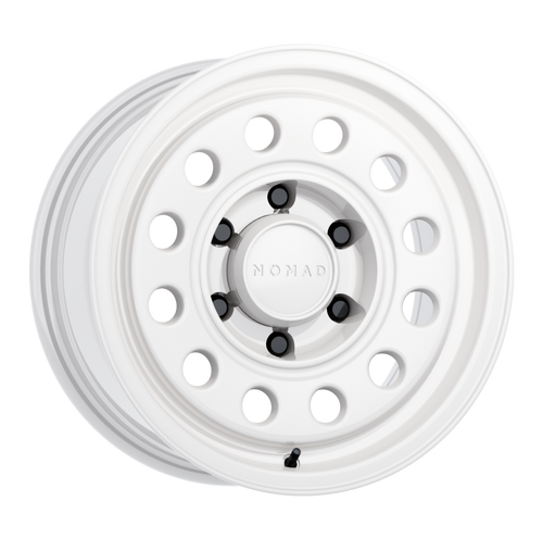 Nomad N501SA Convoy 15x7in / 5x114.3 BP / -10mm Offset / 83.82mm Bore - Gloss White Wheel - N501SA-57012-10