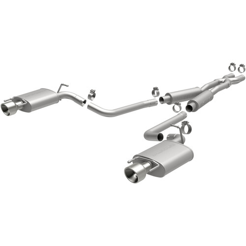 MagnaFlow 10-12 Cadillac CTS V6 3.0L (Exc AWD) Dual Split Rear Exit Stainless Cat Back Perf Exhaust - 15136