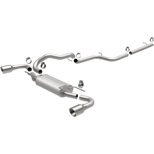 MagnaFlow 10-12 Mazda 3 L4 2.5L Hatchback Split Rear Exit Stainless Cat Back Performance Exhaust - 15146