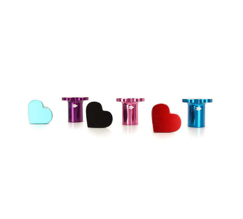 NRG Drift Button Heart Shape Honda - Purple - DB-H003PP Photo - Primary