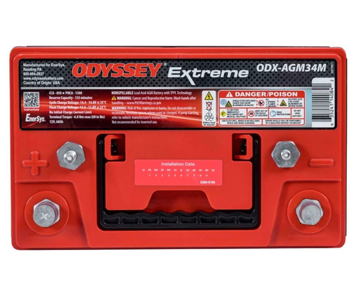 Odyssey Battery Marine/RV Extreme AGM Battery (34M-PC1500ST) - ODX-AGM34M