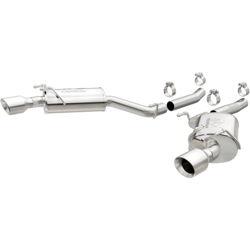 MagnaFlow Axle-Back Stainless Dual Split 4in Polished Tips 10-15 Chevrolet Camaro Convert. 3.6L V6 - 15354