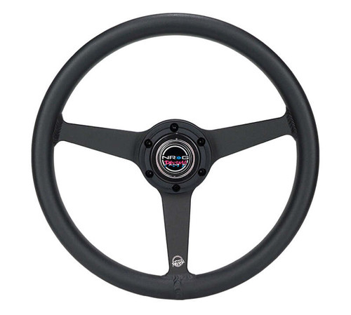 NRG Aluminum Steering Wheel 330mm - Heritage Solid Spoke - Ergonomic Grip - Anadized Black - RST-071-BK Photo - Primary