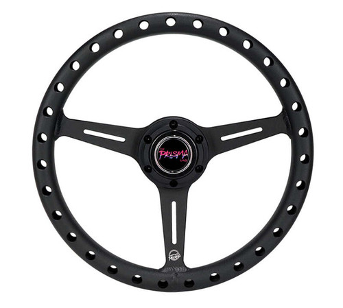 NRG Aluminum Steering Wheel 330mm - Extra Light - Ergonomic Grip - Anadized Black - RST-072-BK Photo - Primary