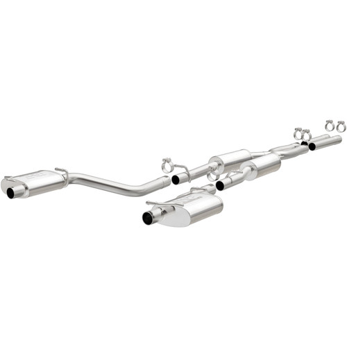 MagnaFlow Cat-Back SS 2.5in Dual Split Rear Exit (OEM Tips) 15-16 Dodge/Chrysler Charger/300 5.7L V8 - 19226
