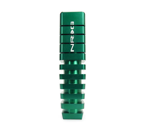 NRG Shift Knob - 20 Year Anniversary Weighted Square Heat Sink Short - Green - SK-450SQ-GNTY Photo - Primary