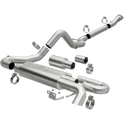 MagnaFlow 2021 Ford Bronco Overland Series Cat-Back Exhaust w/ Single Straight Driver Exit- No Tip - 19559