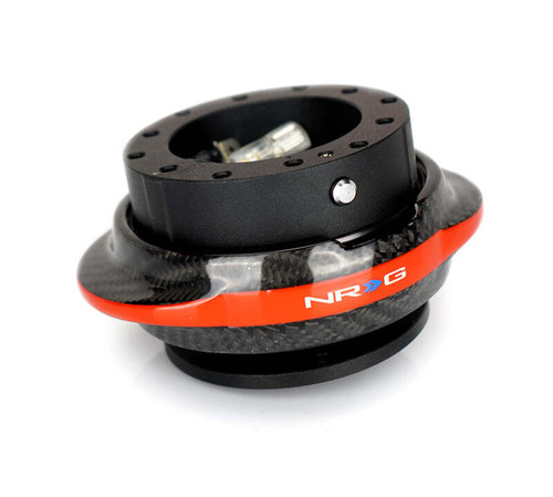 NRG Quick Release Gen 2.2 - Black Body / Carbon Fiber Red Ring - SRK-220BK-CF/RD Photo - Primary