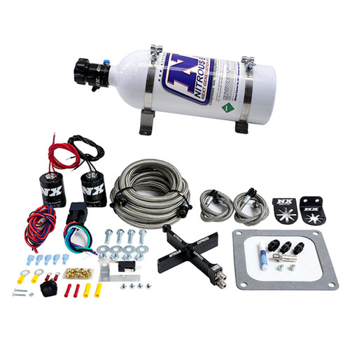 Nitrous Express 4500 Covert Crossbar Plate System Stage 6 50-300HP (5lb Bottle) - 63071-05