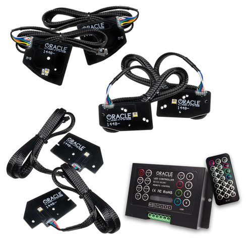 Oracle 19-21 RAM 1500 Projector LED Headlight DRL Kit - RGBW+A w/ 2.0 Controller - 1448-333