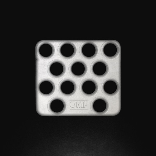 OMP Co-Drivers Foot Rest (Sandblasted Aluminum) - OA0-1866-003