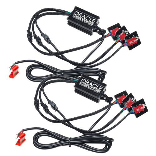 Oracle 21-22 Nissan Titan Demon Eye RGB Headlight Upgrade Kit - ColorSHIFT w/o Cntrl - 1464-334