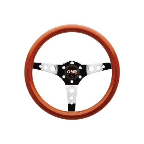 OMP Mugello Wooden Steering Wheel 350mm Handgrip Oval25X23mm - OD0-2023-019
