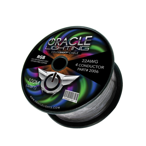 Oracle 22AWG 4 Conductor RGB Installation Wire 100M (328ft) Spool - RGB - 2006-504
