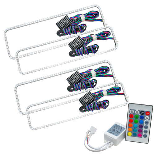 Oracle Ford F250 05-07 Halo Kit - ColorSHIFT w/ Simple Controller - 2248-504