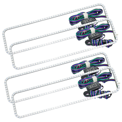 Oracle GMC Suburban 96-99 Dual Halo Kit - ColorSHIFT w/o Controller - 2284-334