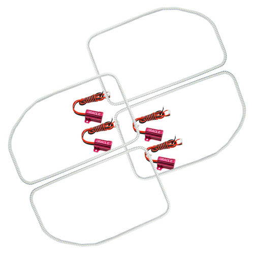 Oracle Ford F250/350 11-16 LED Halo Kit (Square Ring Design) - White - 2383-001