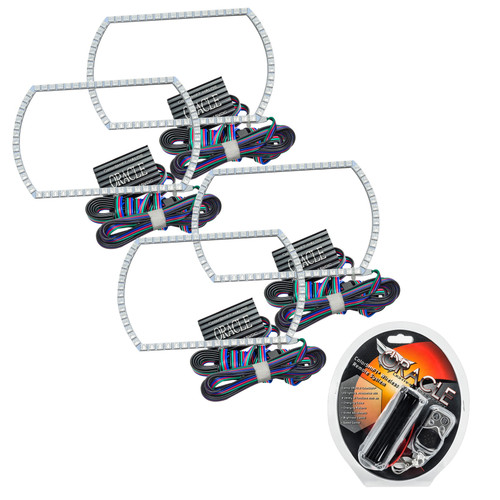 Oracle Chevrolet Silverado 14-15 Halo Kit Projector Style - ColorSHIFT - 2386-330