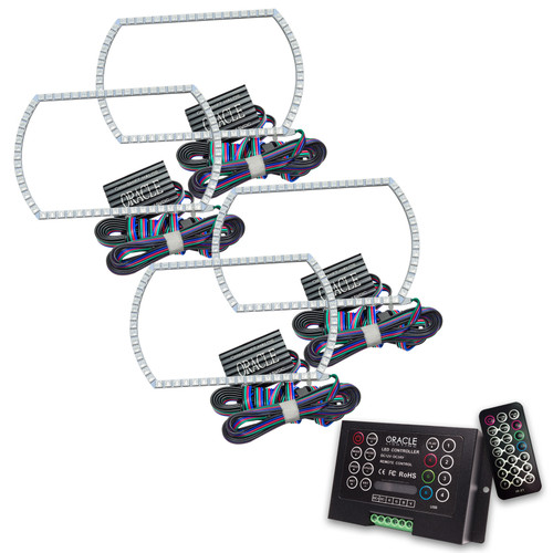 Oracle Chevy Silverado 14-15 Halo Kit Projector Style - ColorSHIFT w/ 2.0 Controller - 2386-333