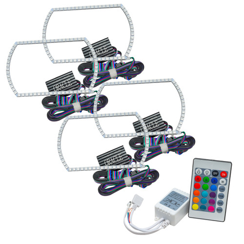 Oracle Chevy Silverado 14-15 Halo Kit Projector Style - ColorSHIFT w/ Simple Controller - 2386-504
