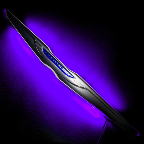 Oracle Chrysler Illuminated LED Sleek Wing - Dual Intensity - UV/Purple - 3020-007
