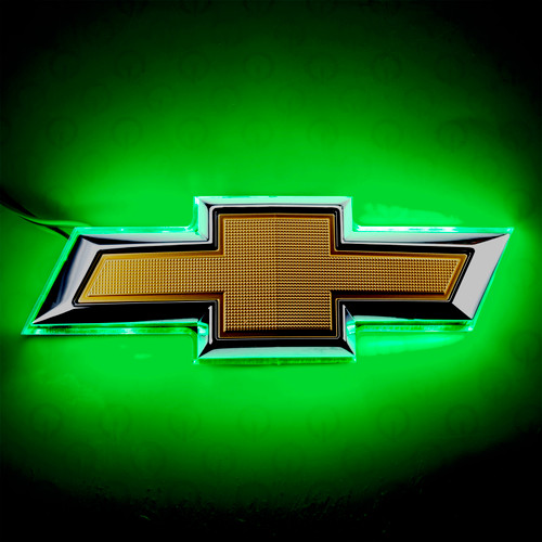 Oracle 14-15 Chevrolet Camaro Illuminated Bowtie - Dual Intensity - Green - 3157-004