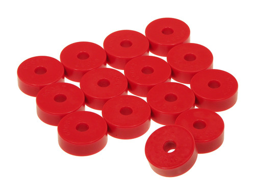 Prothane 55-73 Jeep CJ5 Body Mount 14 Bushing Kit - Red - 1-101