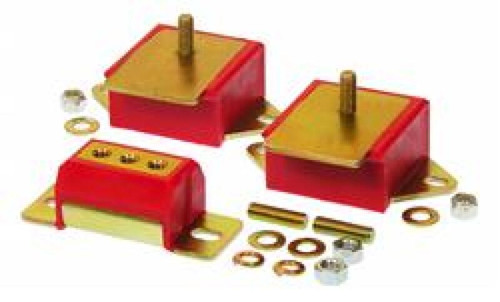 Prothane Jeep Motor & Trans Mount Kit - Red - 1-1904
