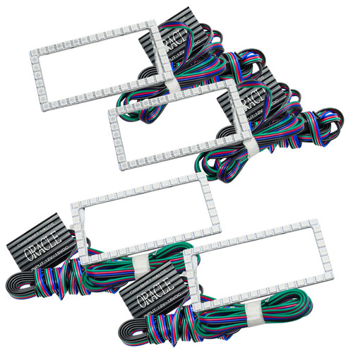 Oracle Ford F-150 15-17 Projector Headlight Halo Kit - ColorSHIFT w/o Controller - 3957-334