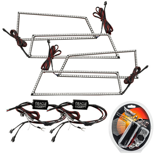 Oracle Chevrolet Silverado 03-06 Square Halo Kit - ColorSHIFT - 3959-330